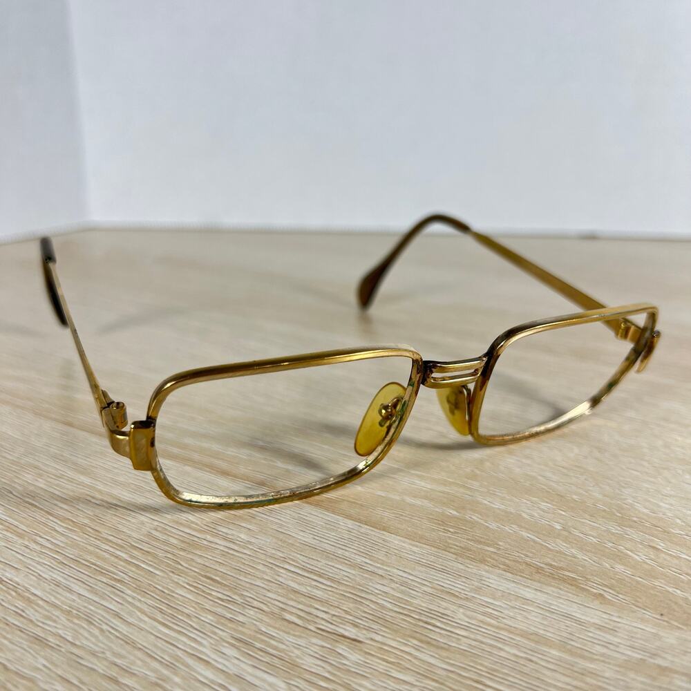 Vintage Menrad 391 Eyeglasses Gold Frames Only 52-18-140 Germany